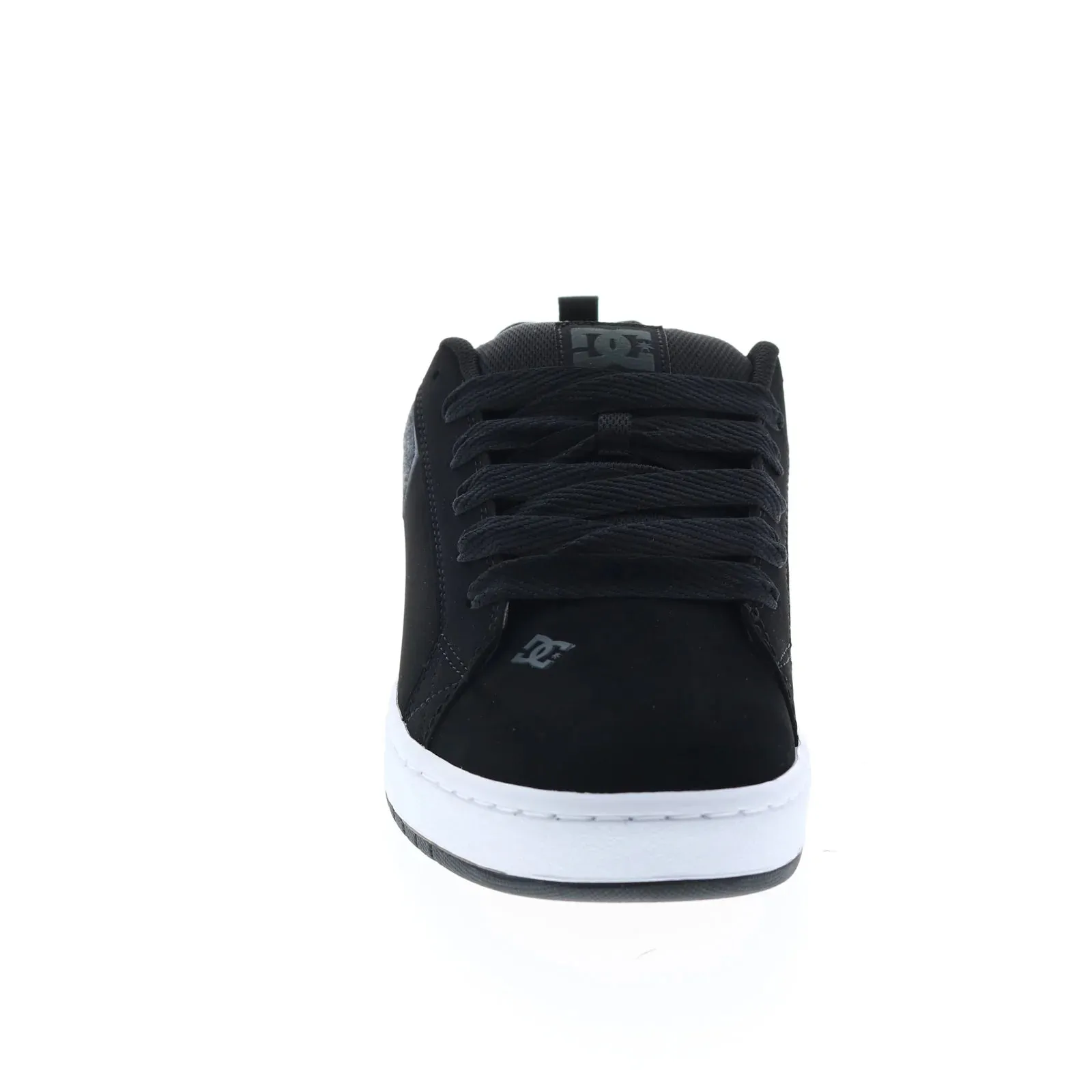 300529-BDM DC Court Graffik Black Nubuck Men's Skate Sneakers.