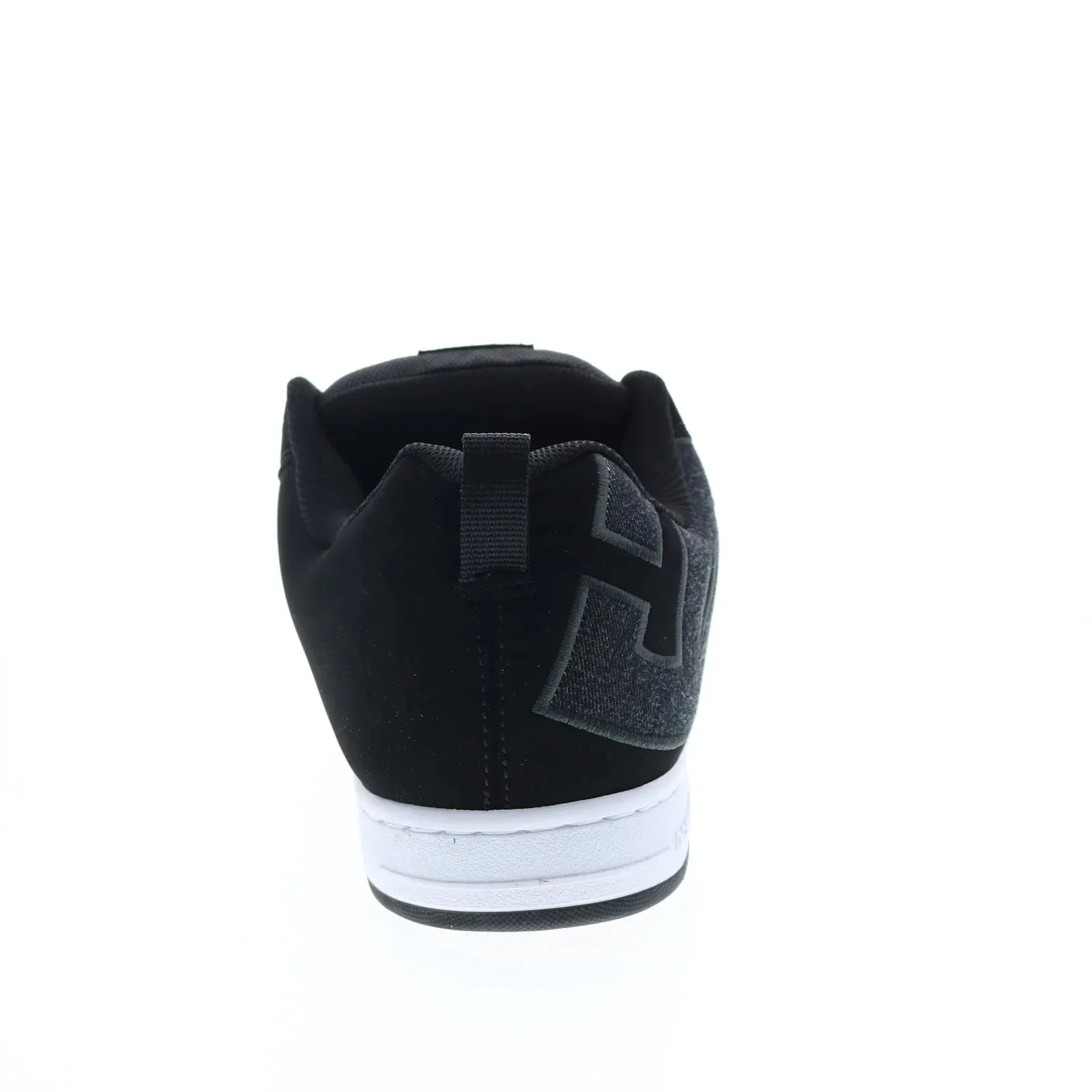 300529-BDM DC Court Graffik Black Nubuck Men's Skate Sneakers.