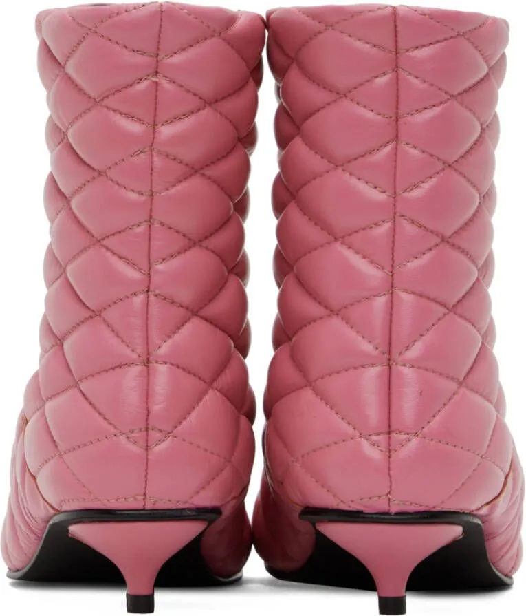 ABRA Pink Quilted Footwear