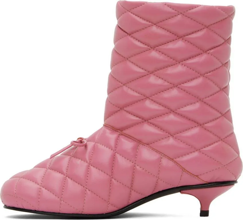 ABRA Pink Quilted Footwear