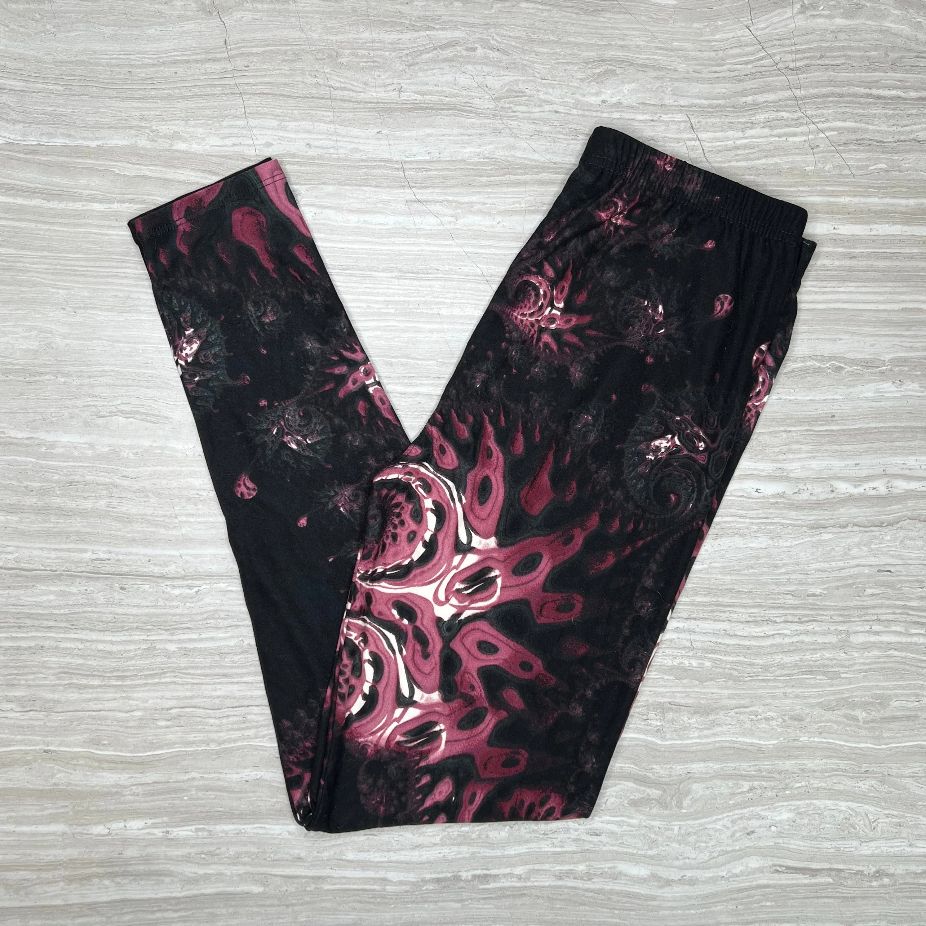 Abstract Octopus Pattern Leggings