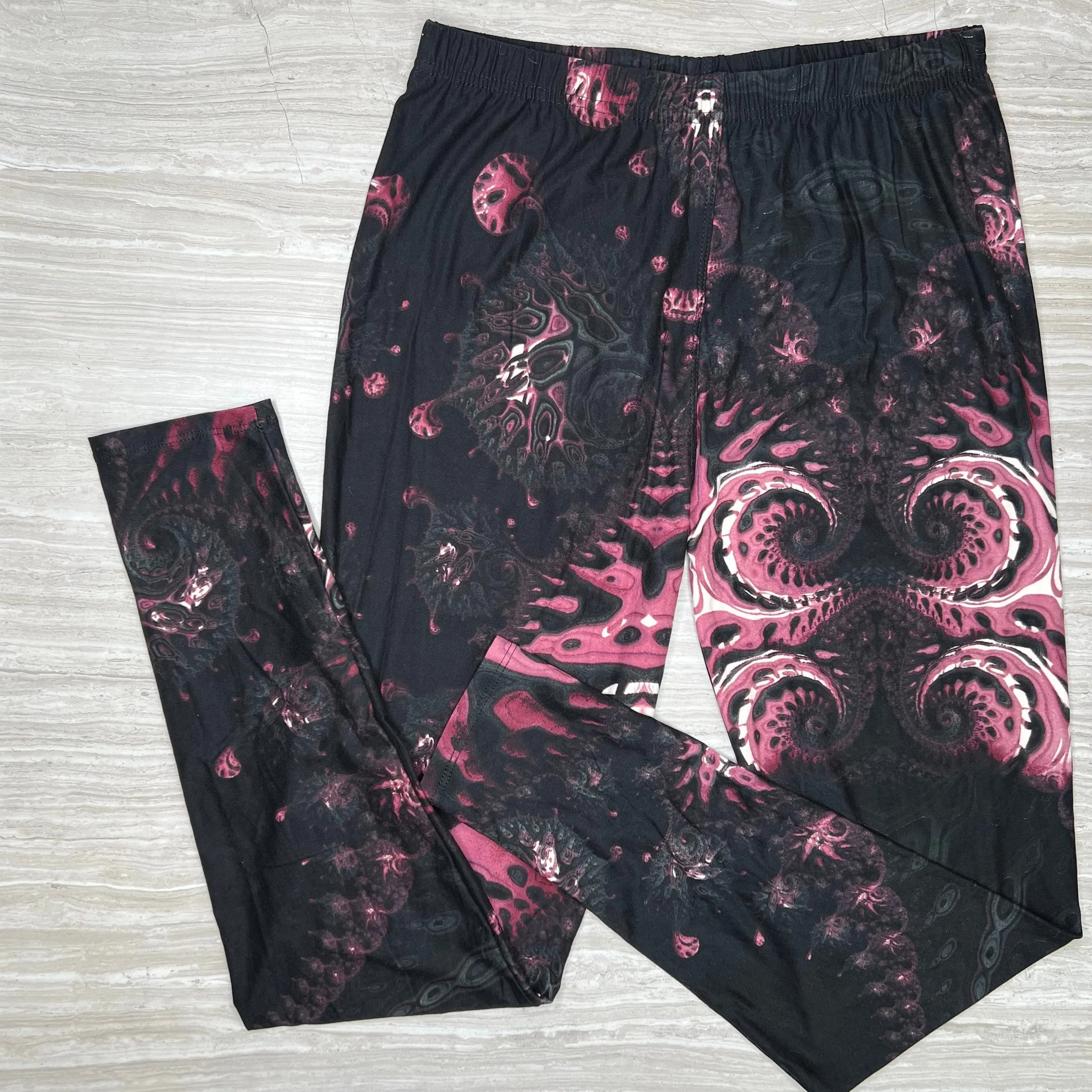 Abstract Octopus Pattern Leggings