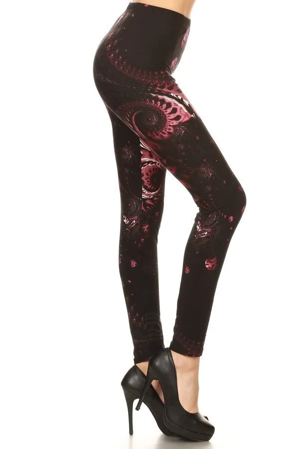 Abstract Octopus Pattern Leggings