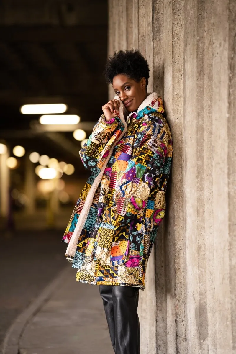 African Patchwork Parka - Stylish African Coat