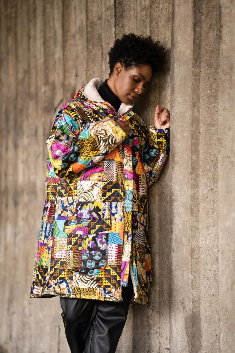 African Patchwork Parka - Stylish African Coat