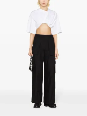 ALEXANDER WANG Women Logo Elastic Cargo Pants