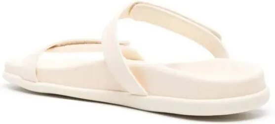 White Ancient Greek Sandals Idra Leather Slides