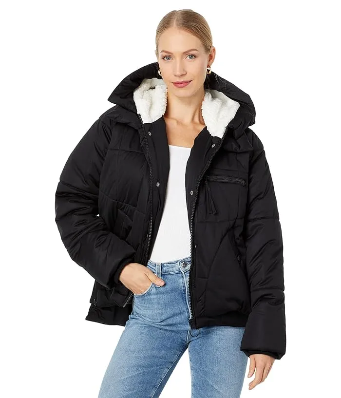 Avec Les Filles Women's Cropped City Puffer Coat