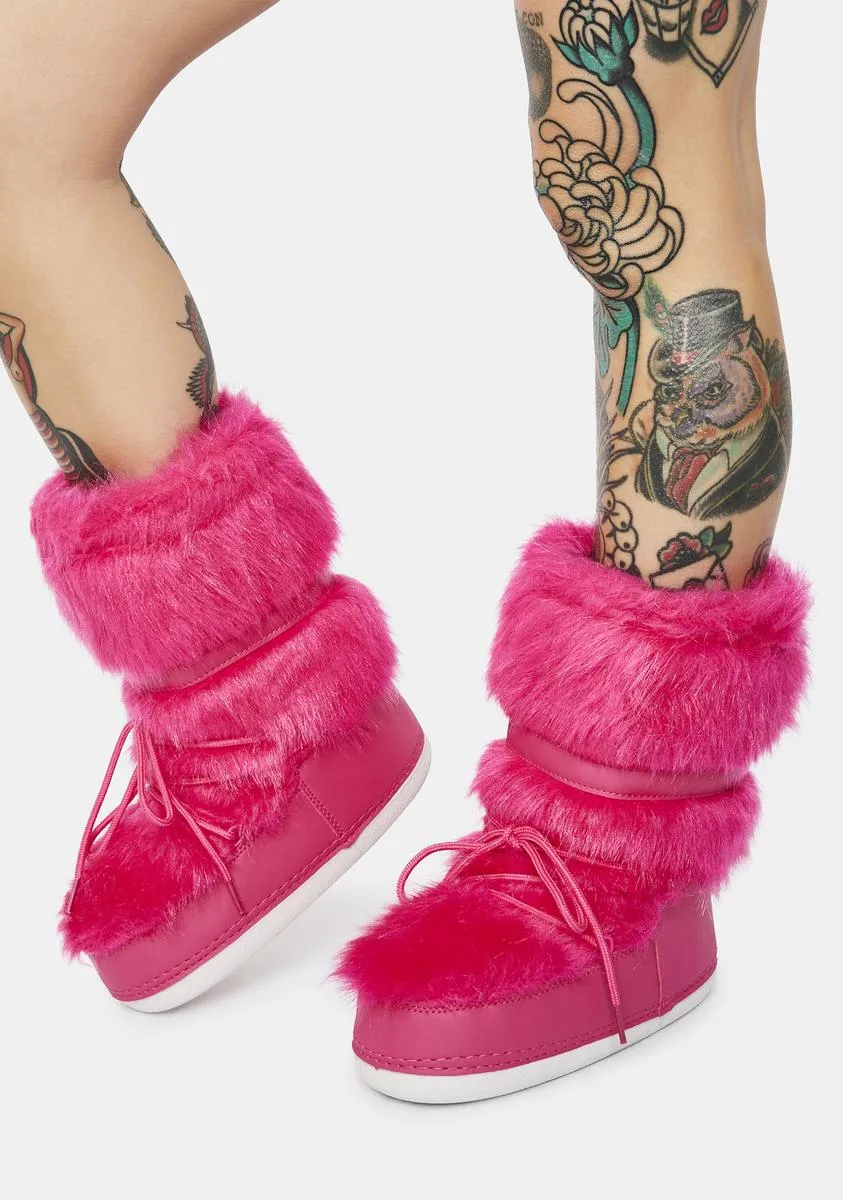 Baddie Burr Fuzzy Boots