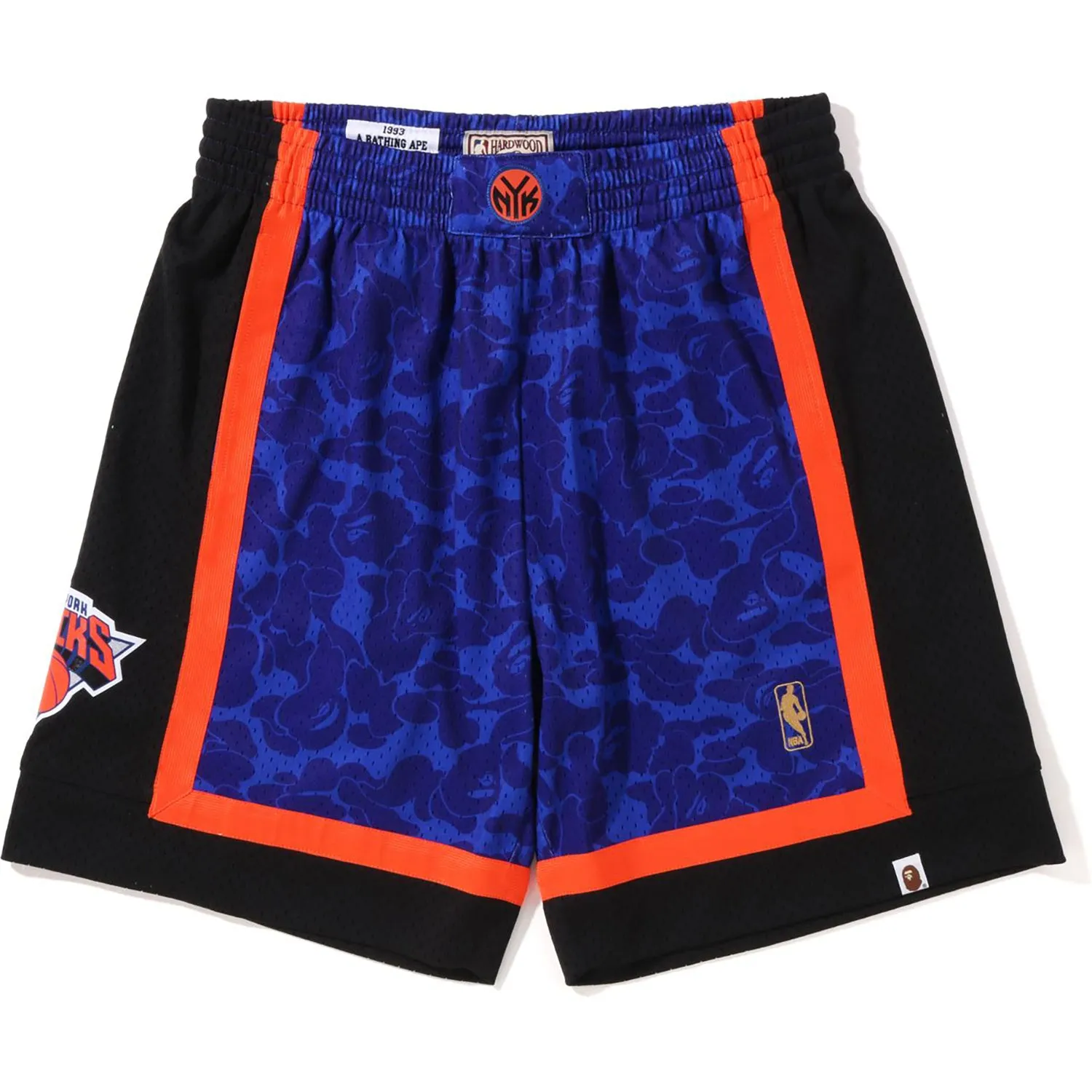 BAPE X MITCHELL & NESS NEW YORK KNICKS JERSEY MENS SHORTS