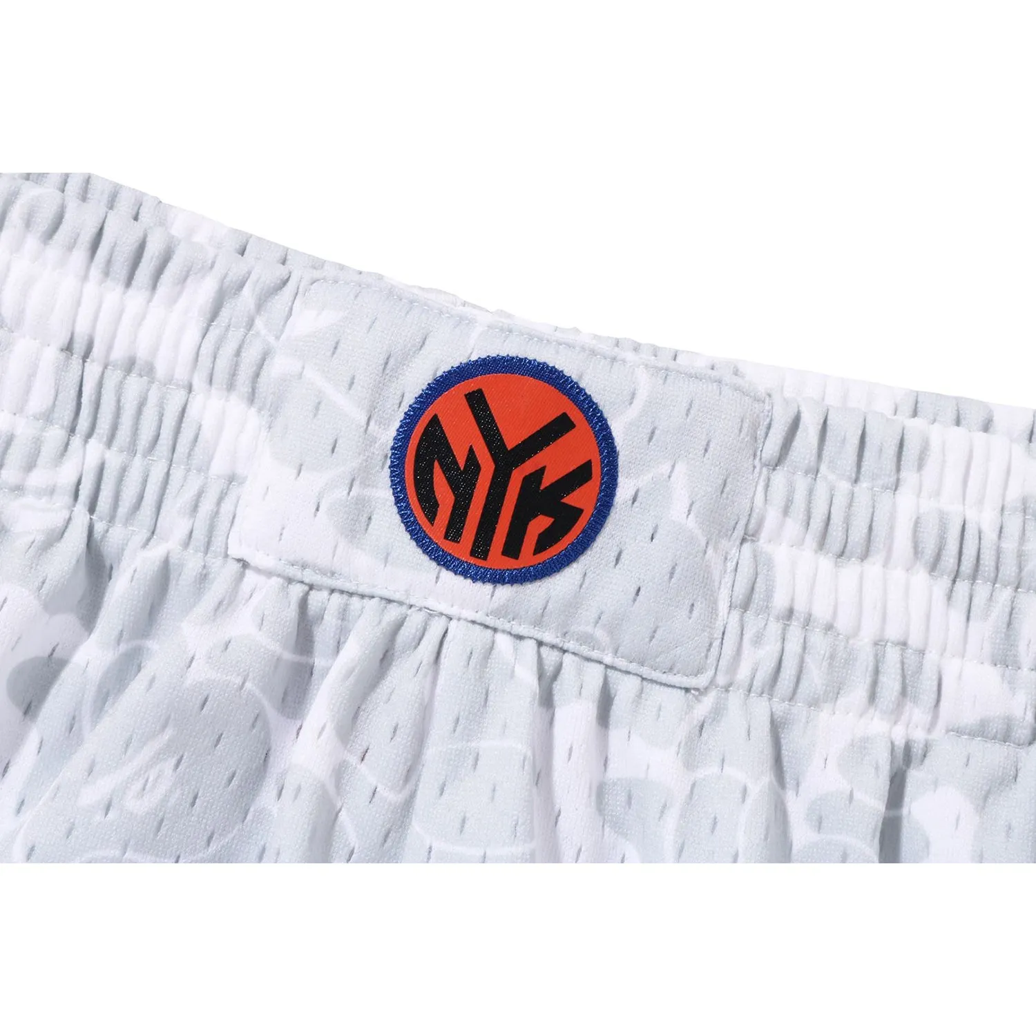 BAPE X MITCHELL & NESS NEW YORK KNICKS JERSEY MENS SHORTS