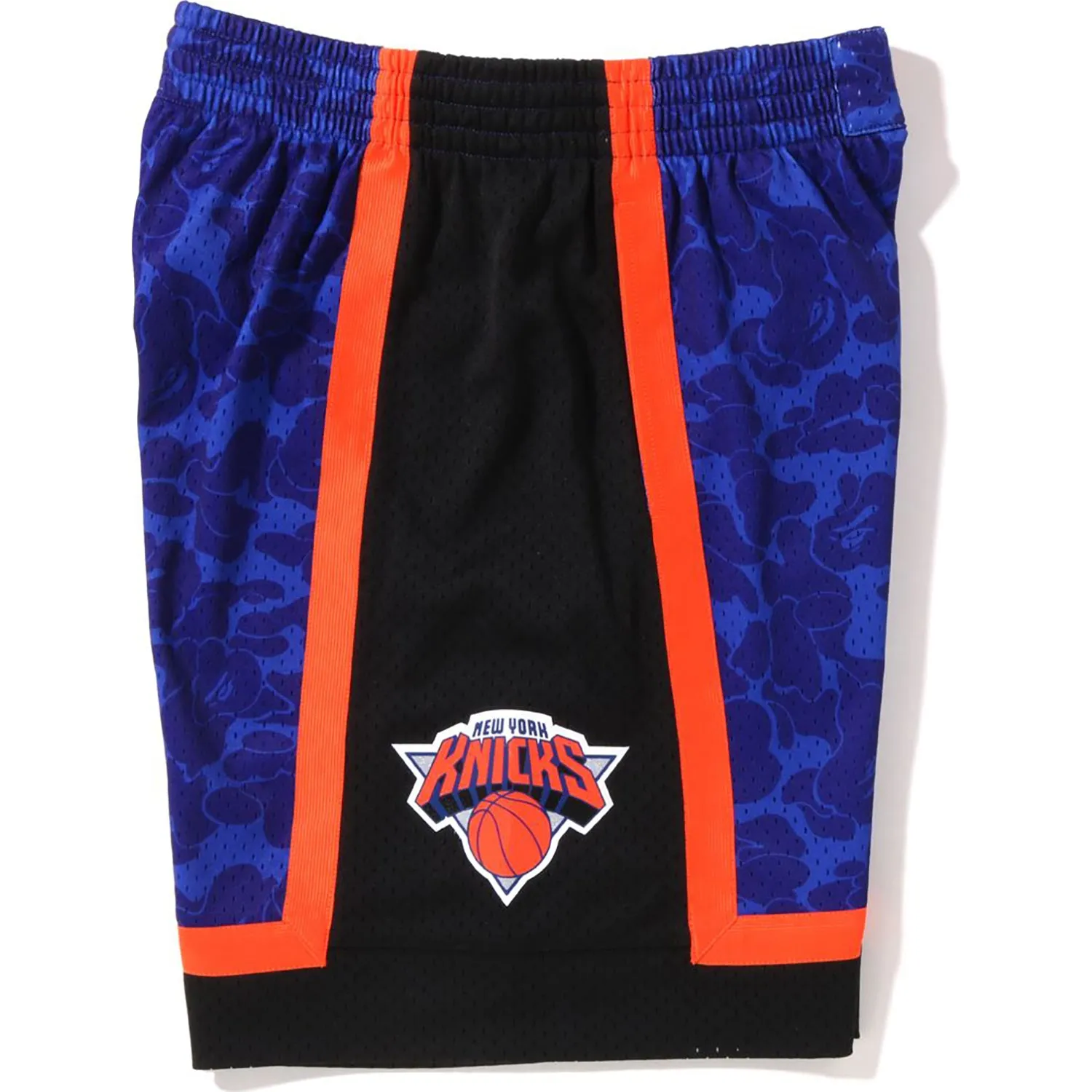 BAPE X MITCHELL & NESS NEW YORK KNICKS JERSEY MENS SHORTS