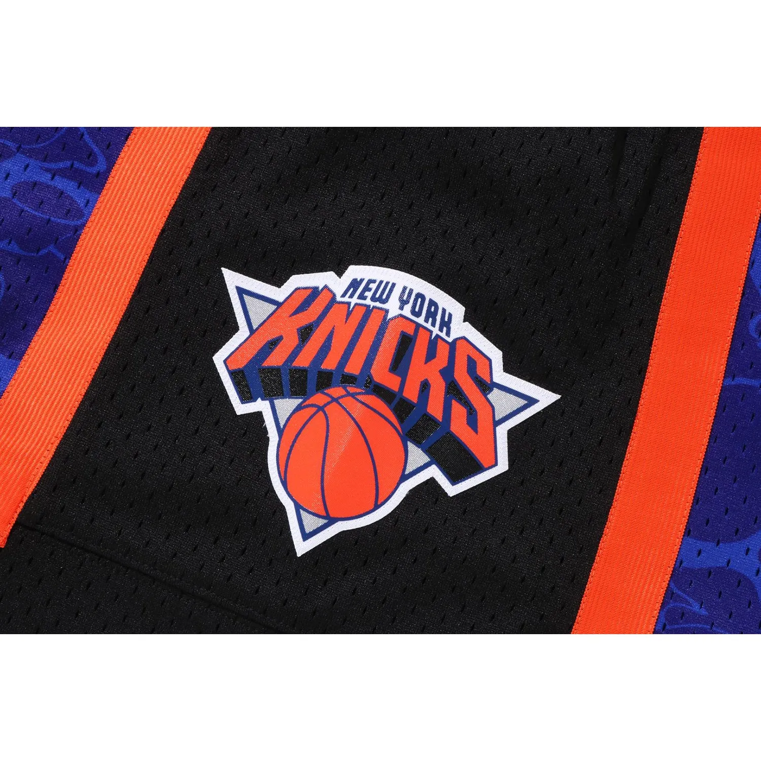 BAPE X MITCHELL & NESS NEW YORK KNICKS JERSEY MENS SHORTS