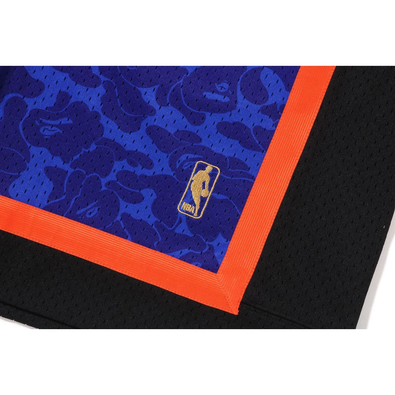 BAPE X MITCHELL & NESS NEW YORK KNICKS JERSEY MENS SHORTS