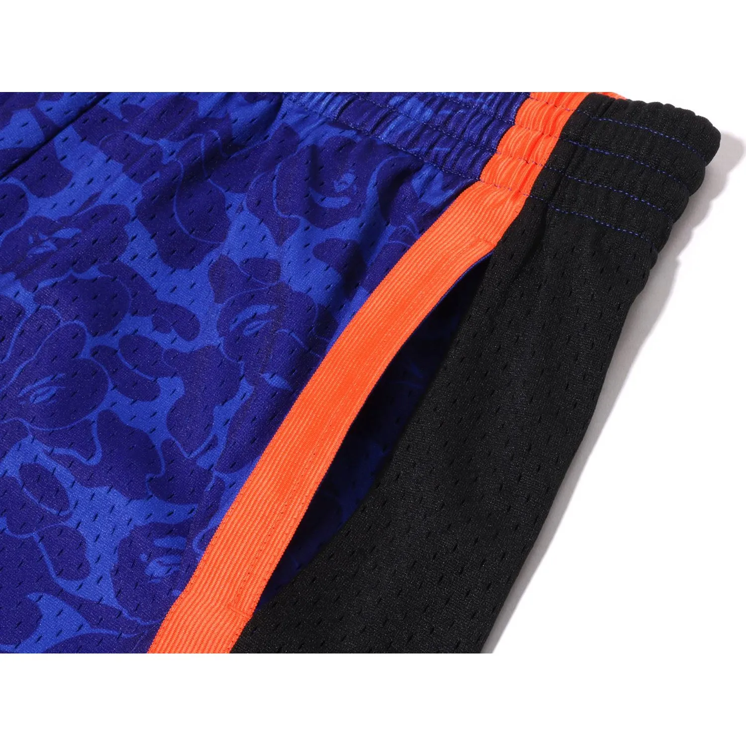 BAPE X MITCHELL & NESS NEW YORK KNICKS JERSEY MENS SHORTS