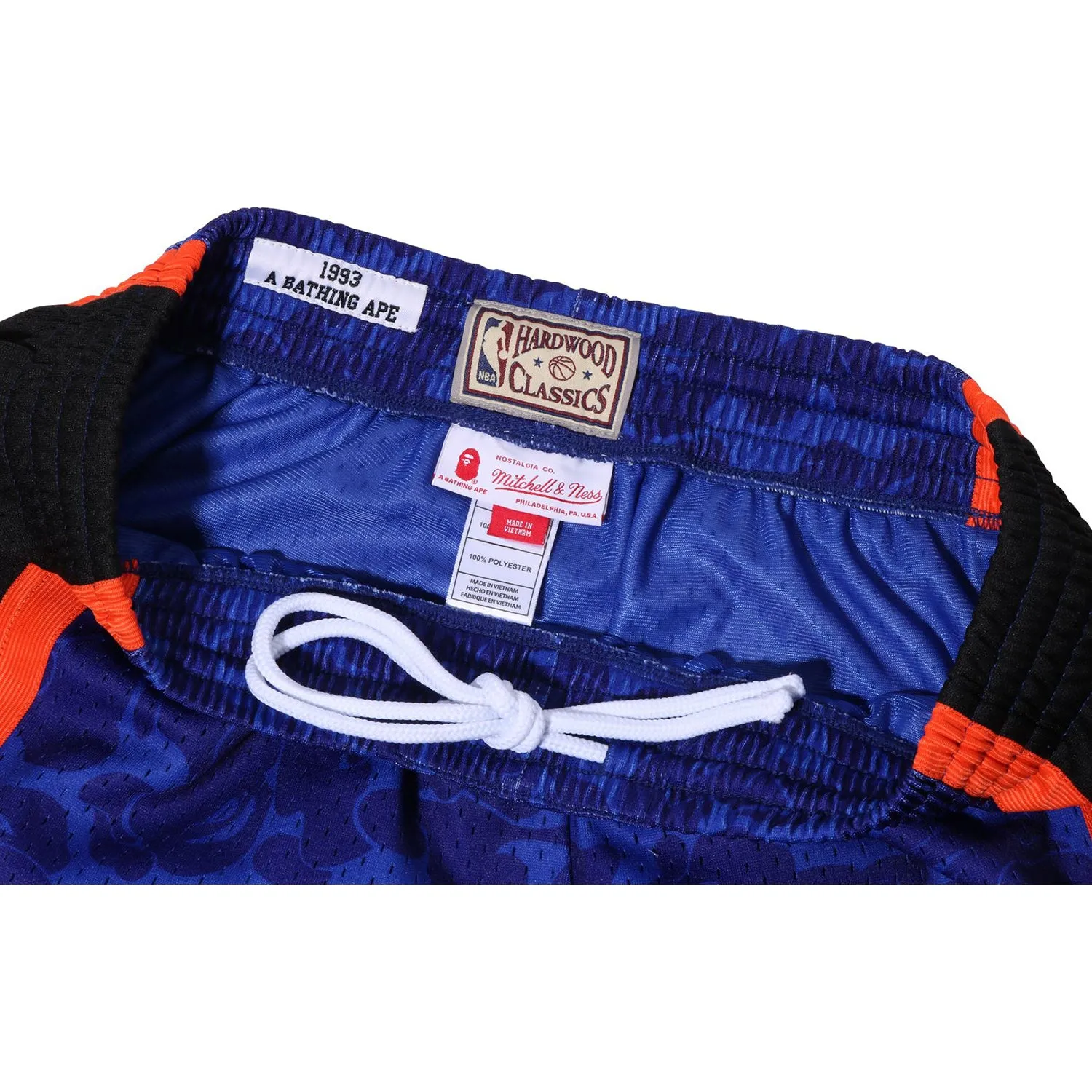 BAPE X MITCHELL & NESS NEW YORK KNICKS JERSEY MENS SHORTS