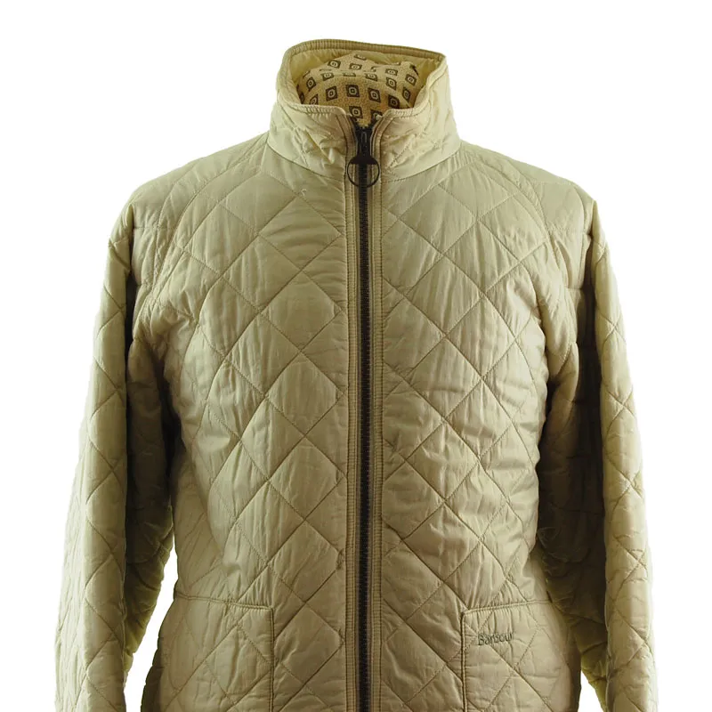 XL Barbour Cream Quilted Coat