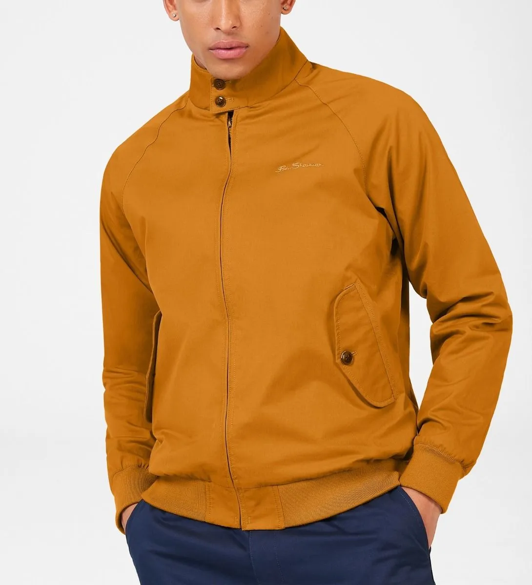 Mustard Ben Sherman Casual Harrington Jacket