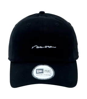 Black Classic Casual Cap with Embroidery