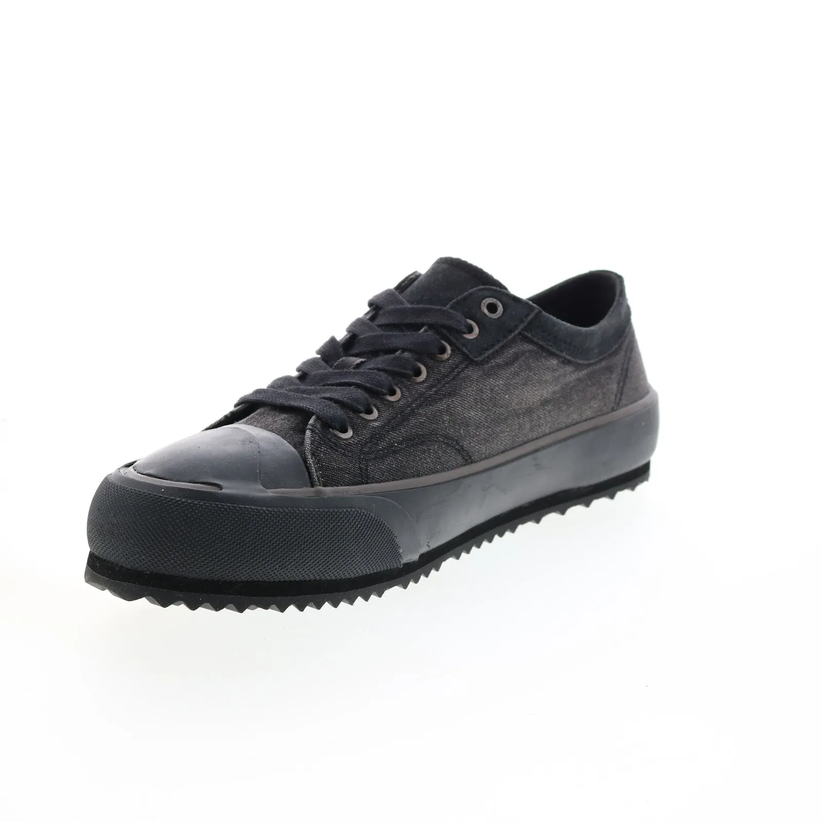 Black Diesel S-Principia Low Canvas Lace Up Lifestyle Sneakers