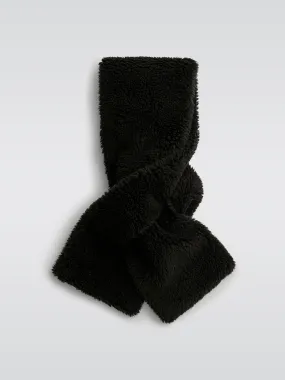 Black Faux Fur Scarf - Jayla