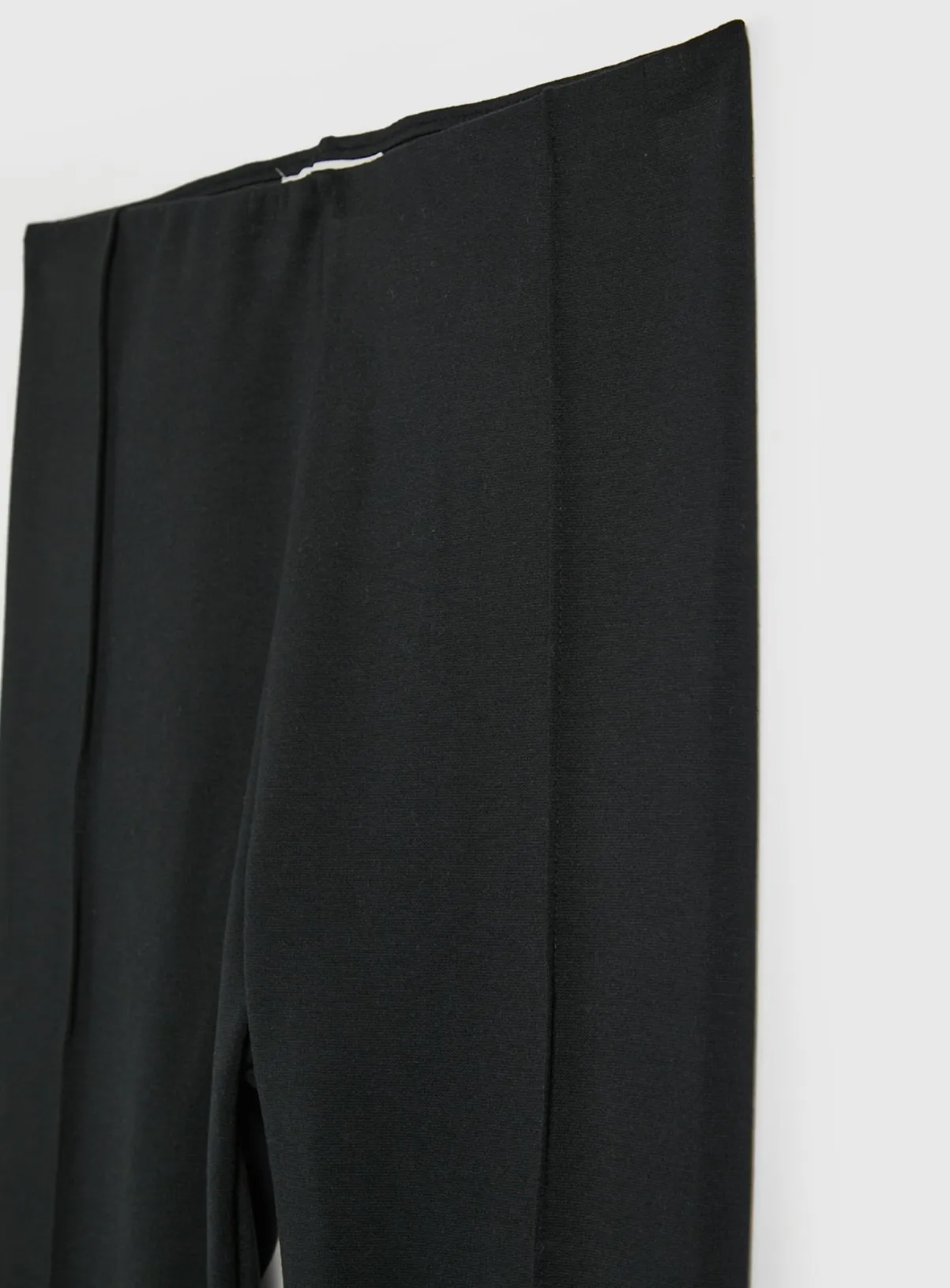 Black Smart Ponte Pintuck Leggings size 12S | Tu