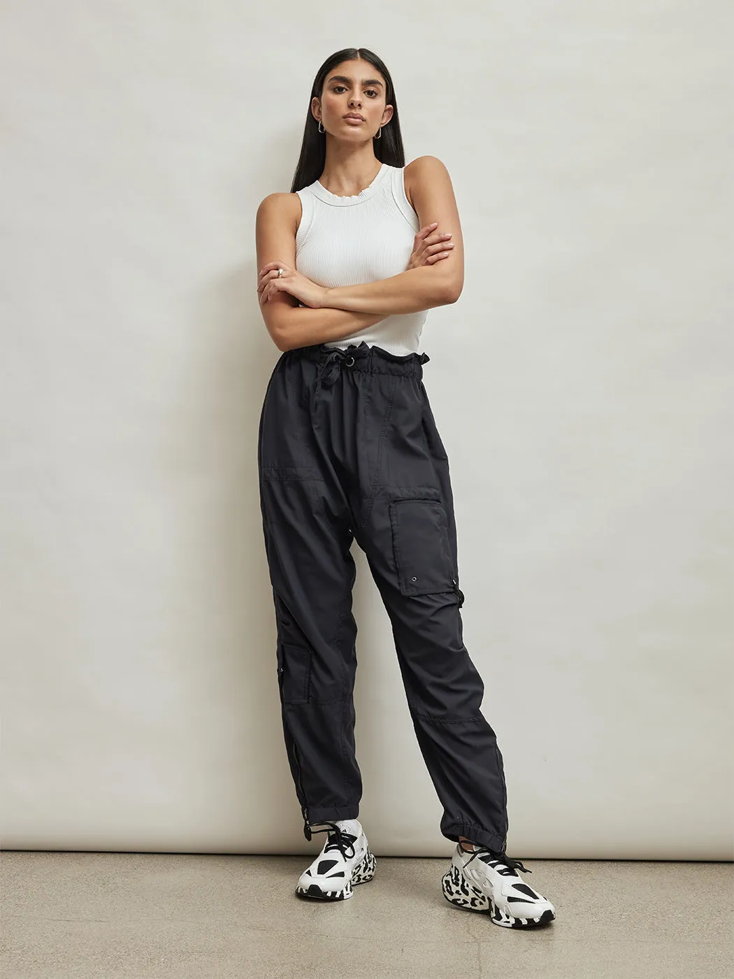 Black Spring Trek Pants