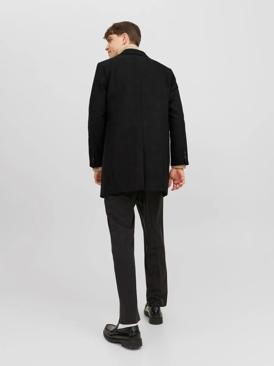 Black Wool Coat Jacket