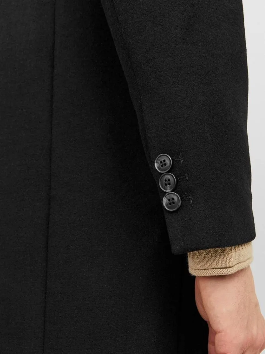 Black Wool Coat Jacket