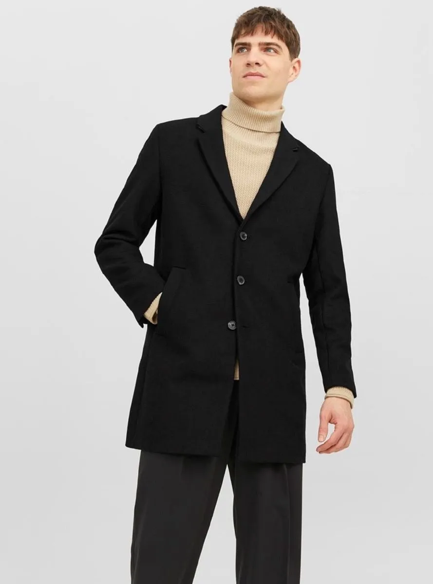 Black Wool Coat Jacket