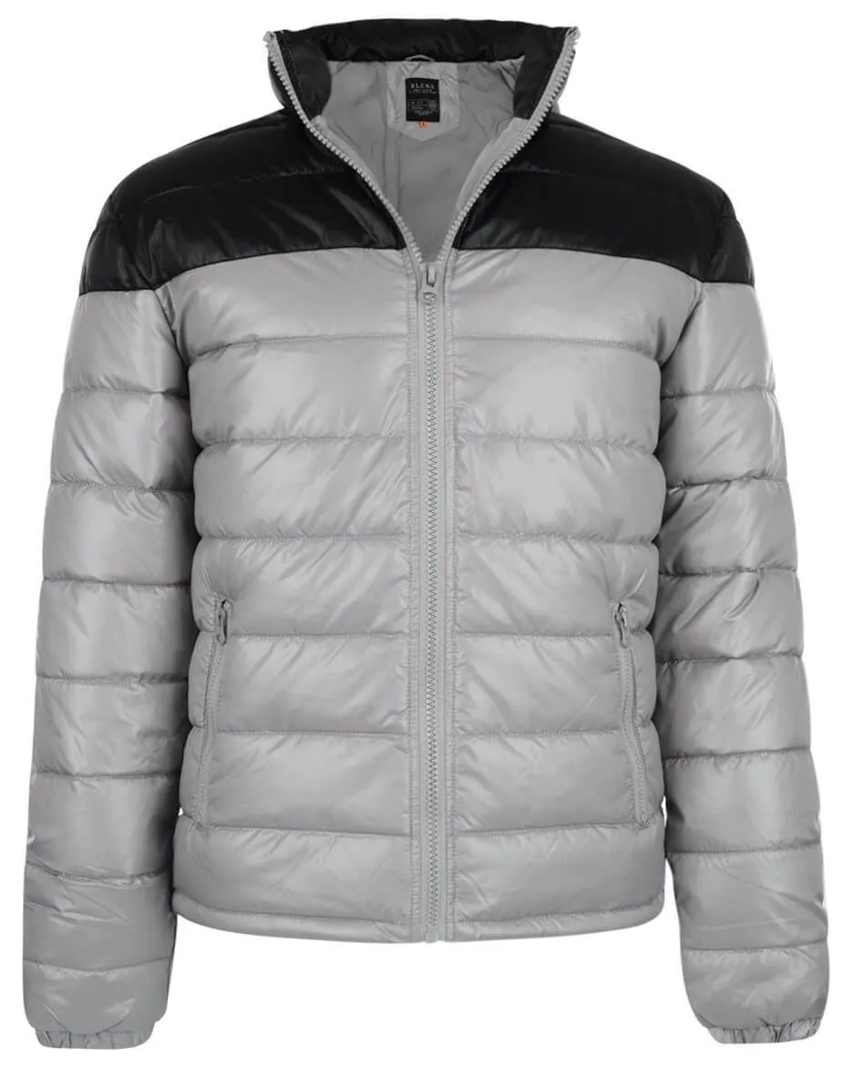 Light Grey Padded Puffer Jacket by Blend