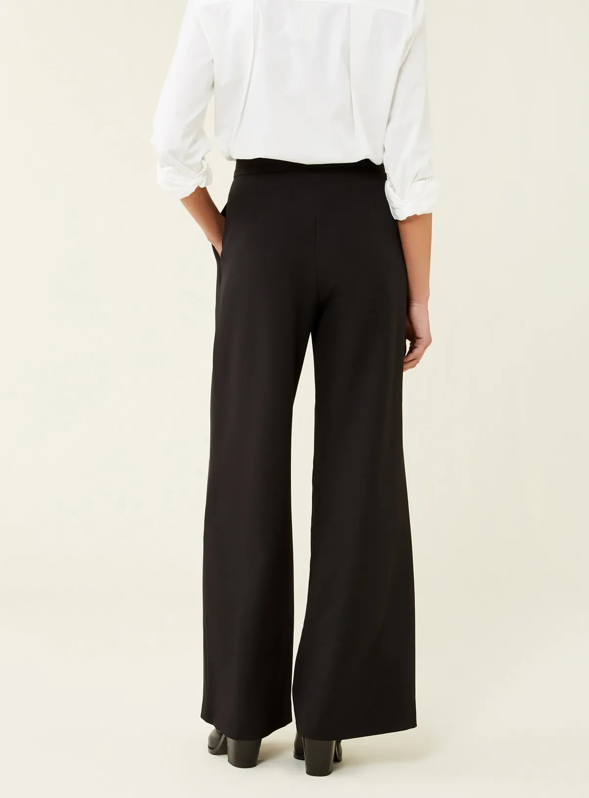 Buy FINERY Jeanne Black Trousers 18 Tu