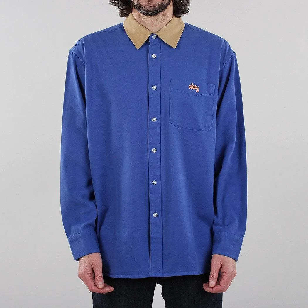 Caleb Woven Long Sleeve Shirt by OBEY