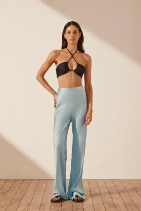 Cool Blue Camille Bias Cut Pant