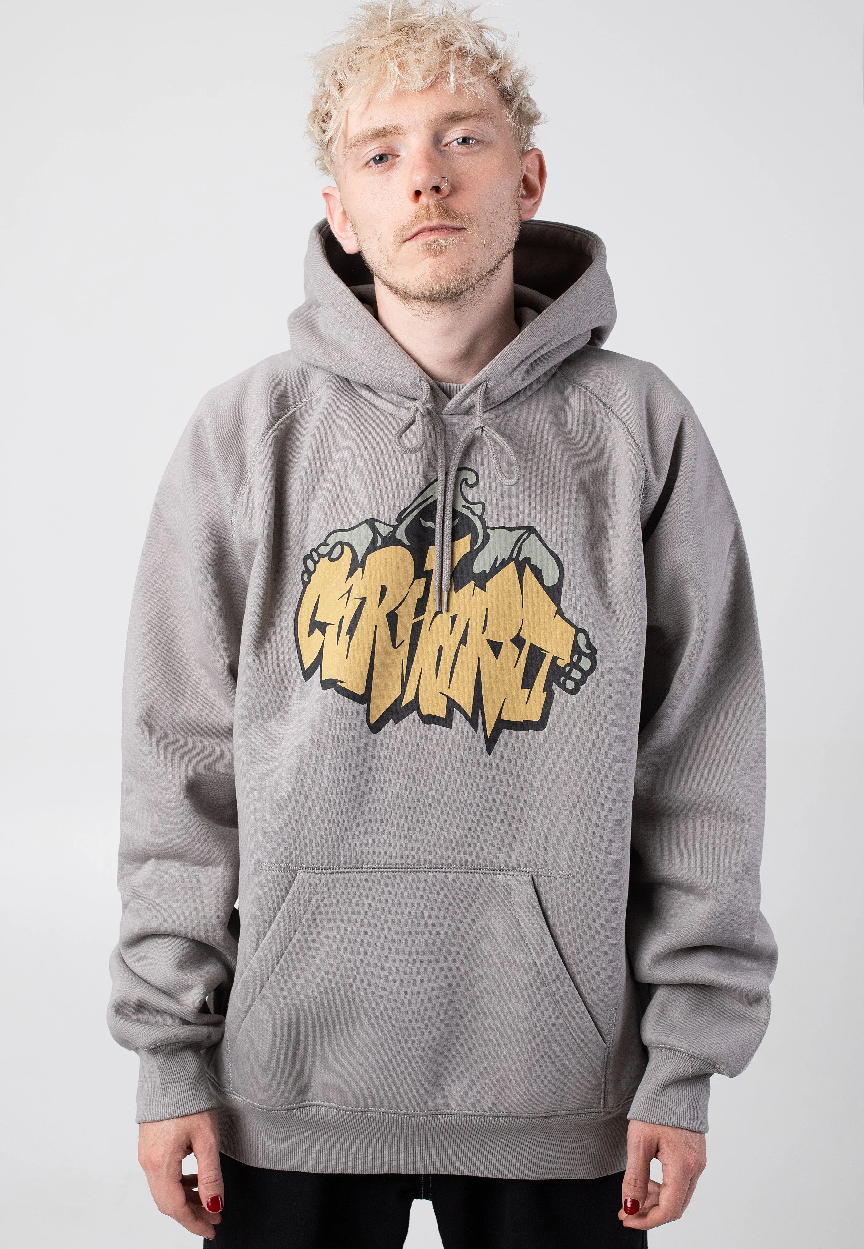 Carhartt WIP Hooded Yute Misty Grey Hoodie - Shop Now