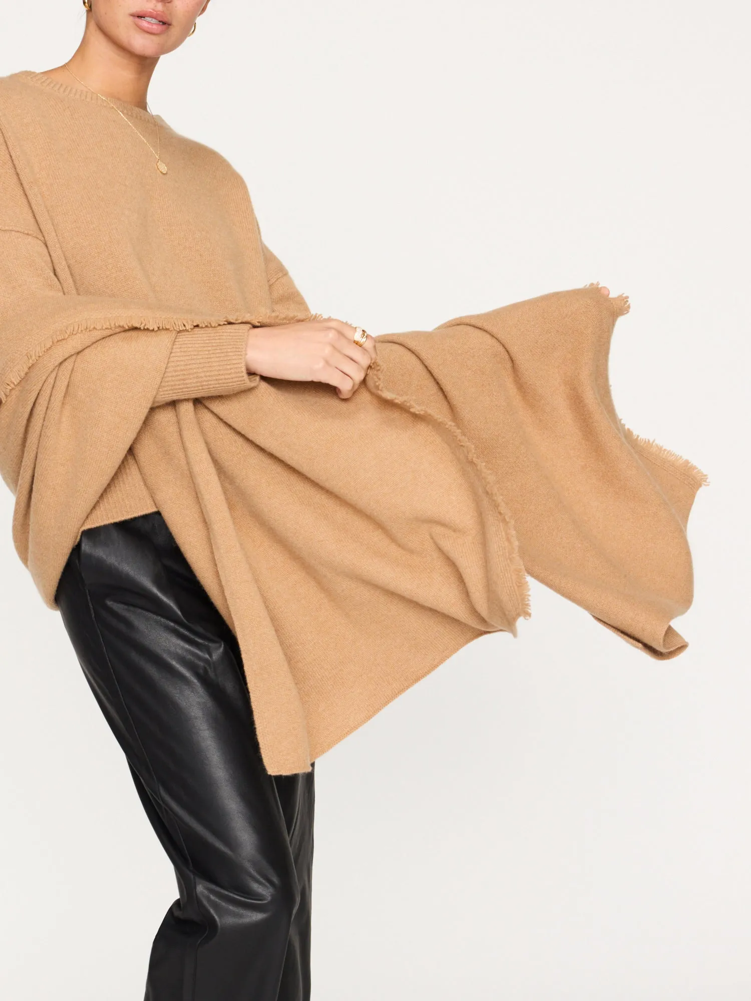 Cashmere Wrap with Fringe: Shop Now