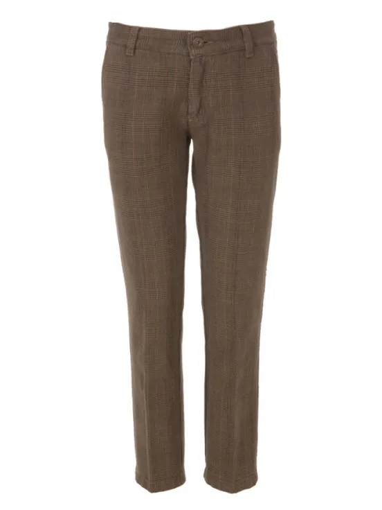 Chic Checked Chino Pants