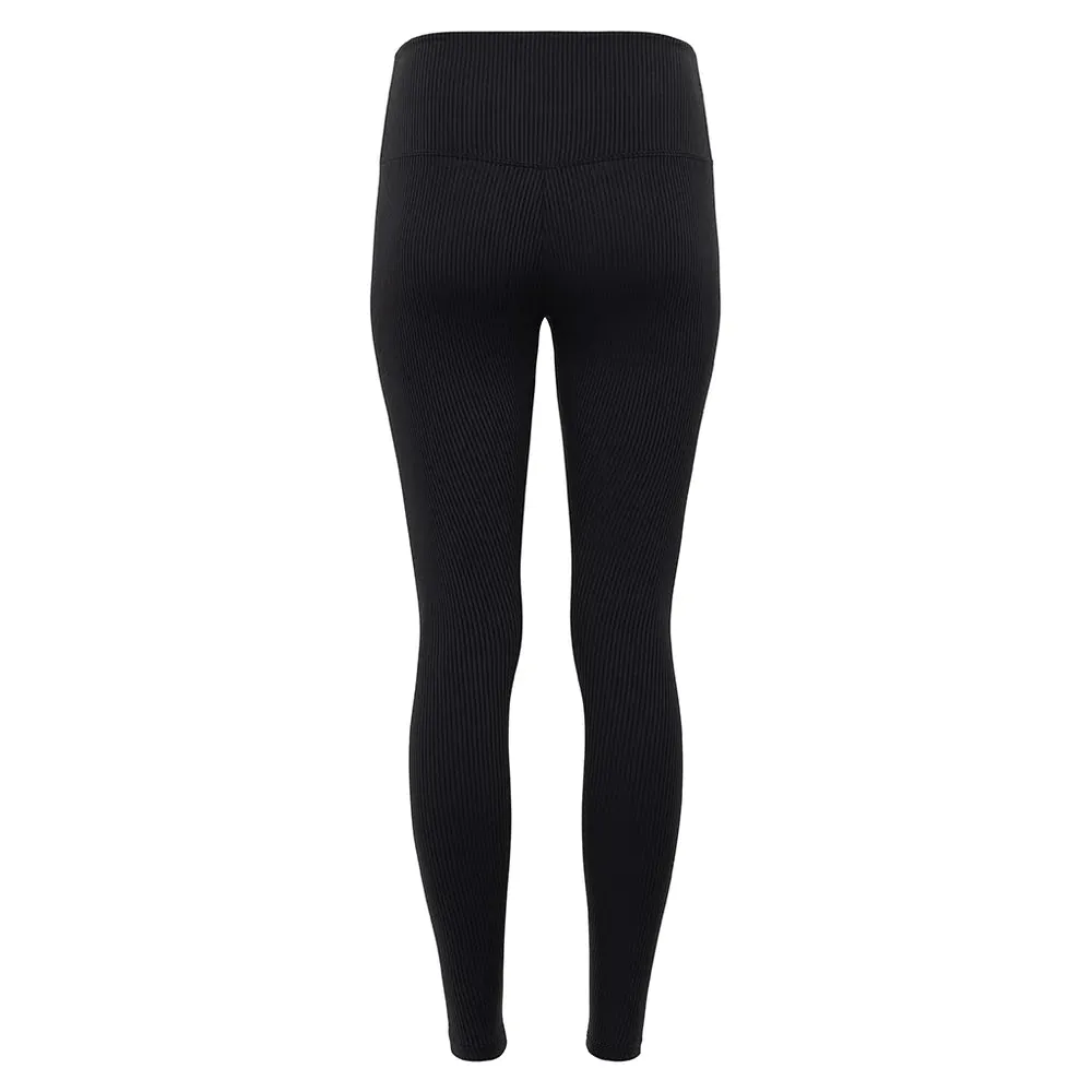 Classic Black Rib Leggings.