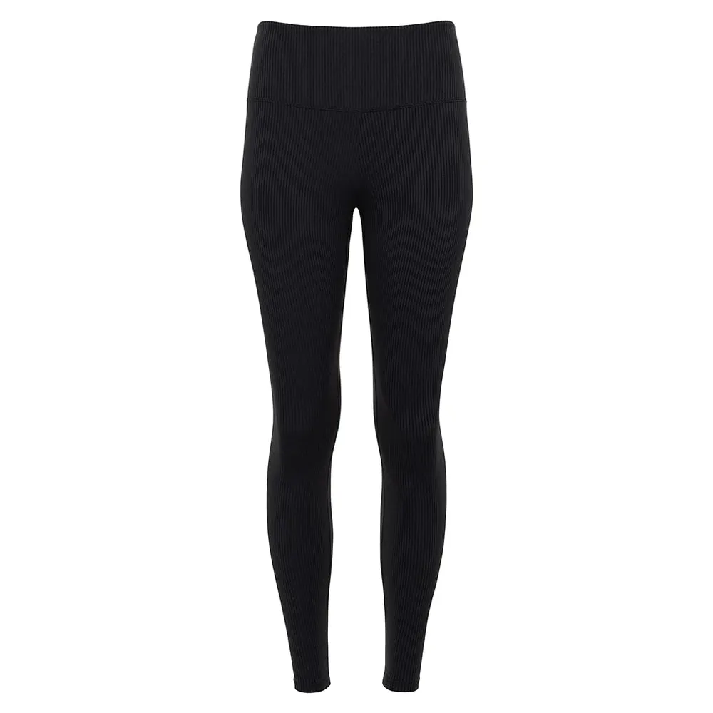 Classic Black Rib Leggings.