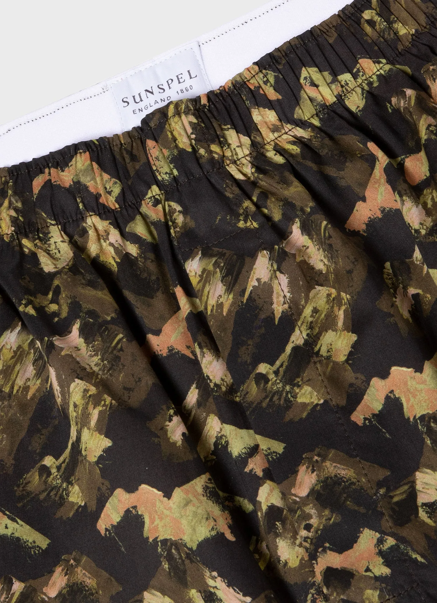 Classic Men's Boxer Shorts in Liberty Green Mount Olympus Fabric - Shop Now