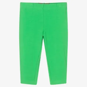 Cotton Leggings - Cropped Green