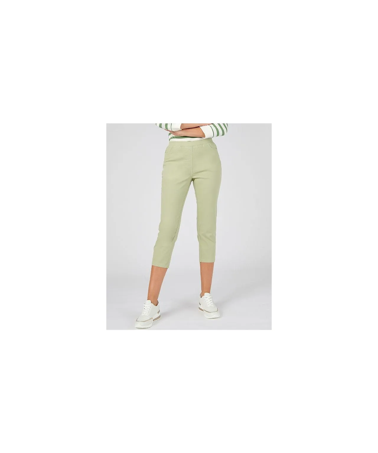 Cotton Rich Pullon Crop Pants