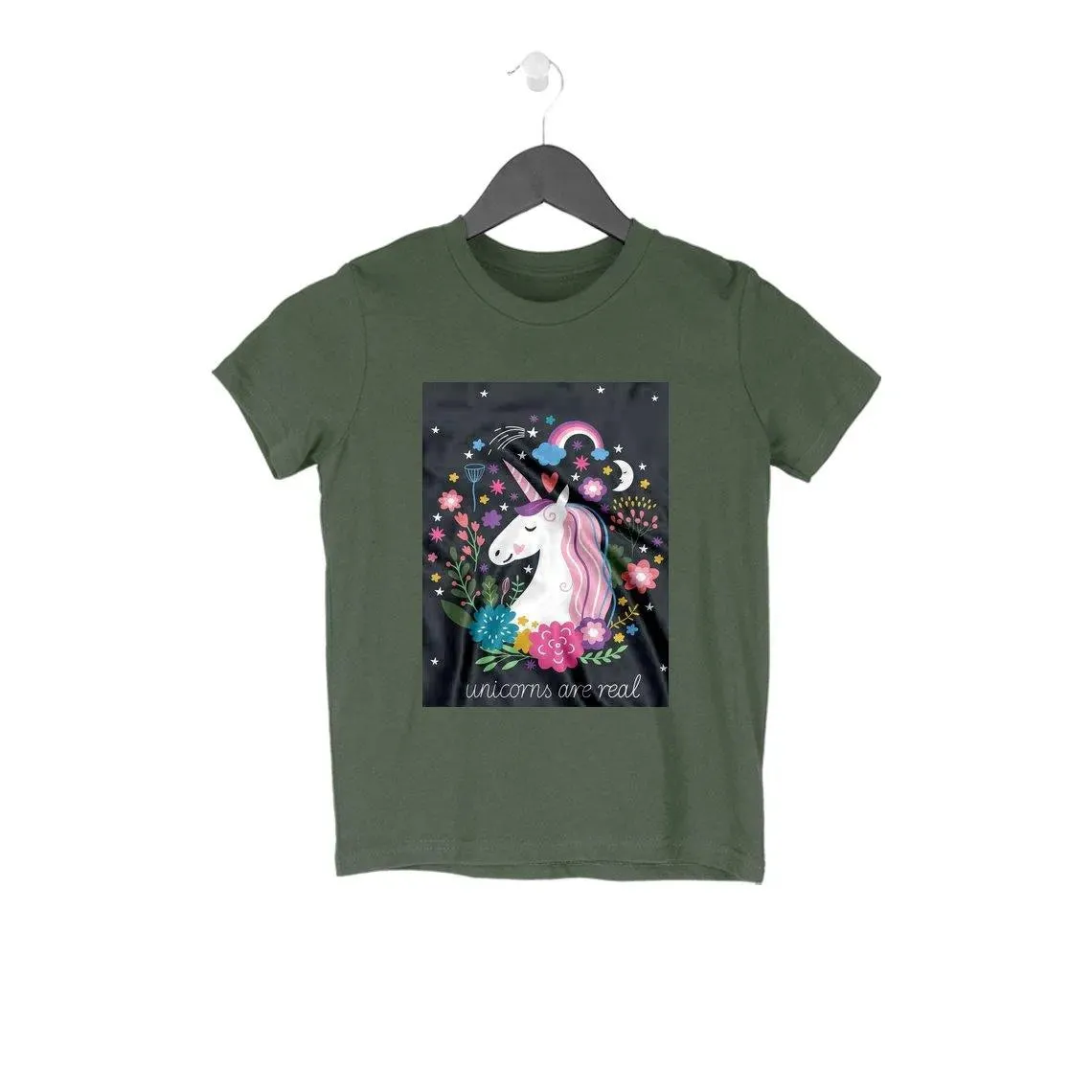 Cotton Tshirt for Girls with Unicorn Design