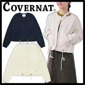 COVERNAT Street Style Logo Cardigans