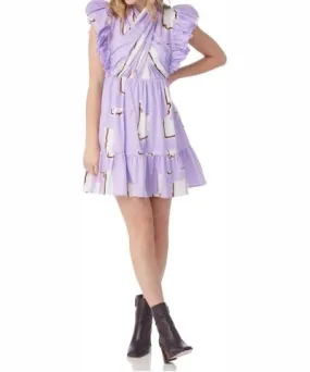 CROSBY by Mollie Burch Amarie Mini Dress In Lavender