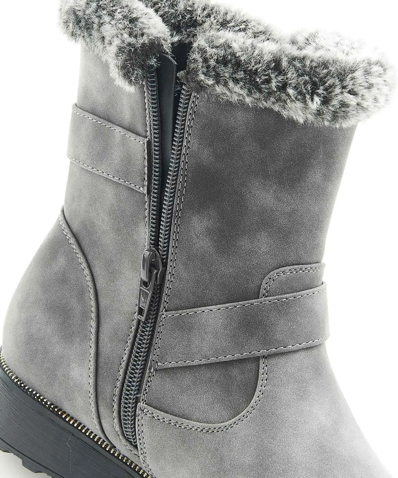 Cushion Walk Suede Look Boots