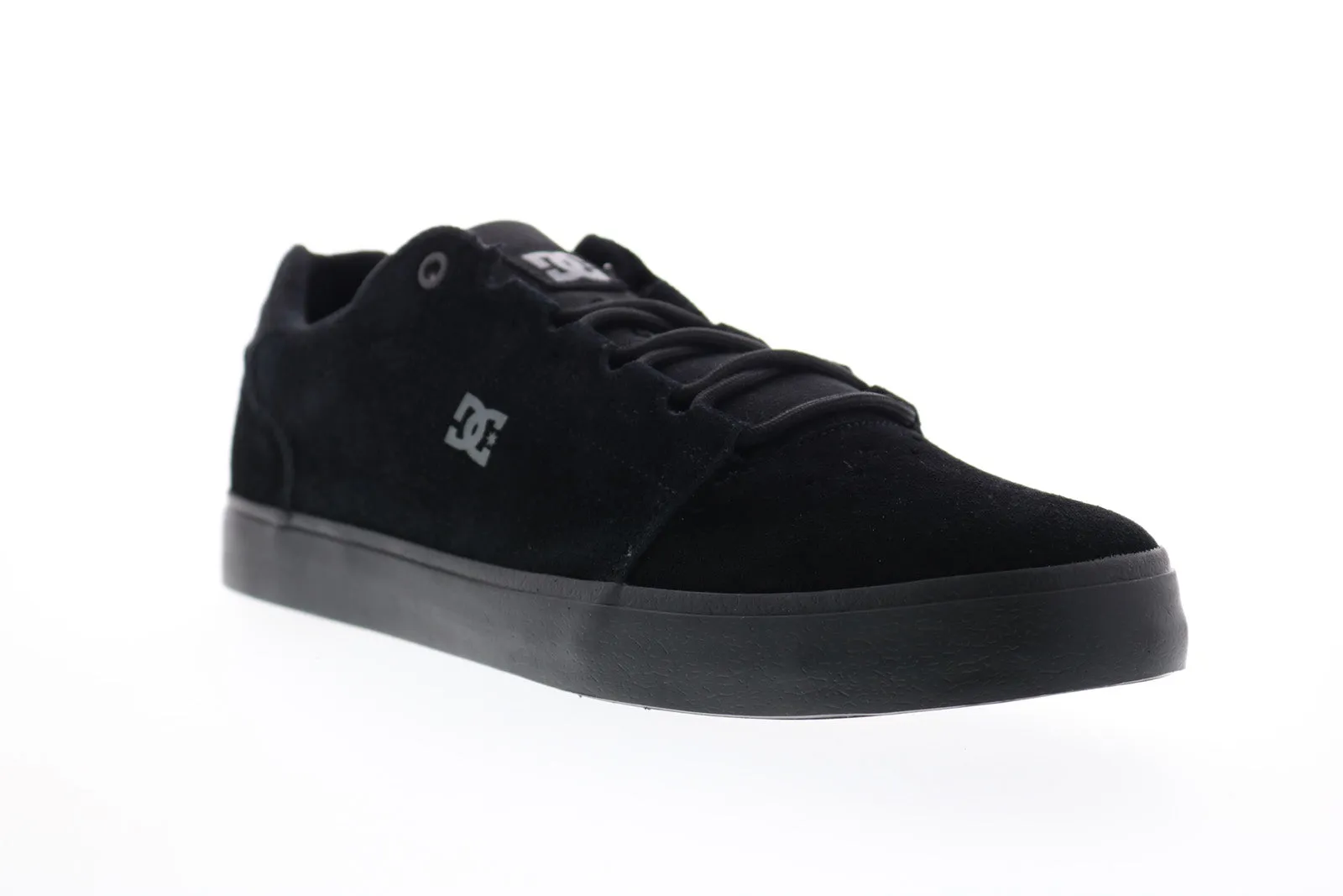 DC Hyde Evan ADYS300584 Men's Black Suede Lace-Up Skate Sneakers - Shop Now