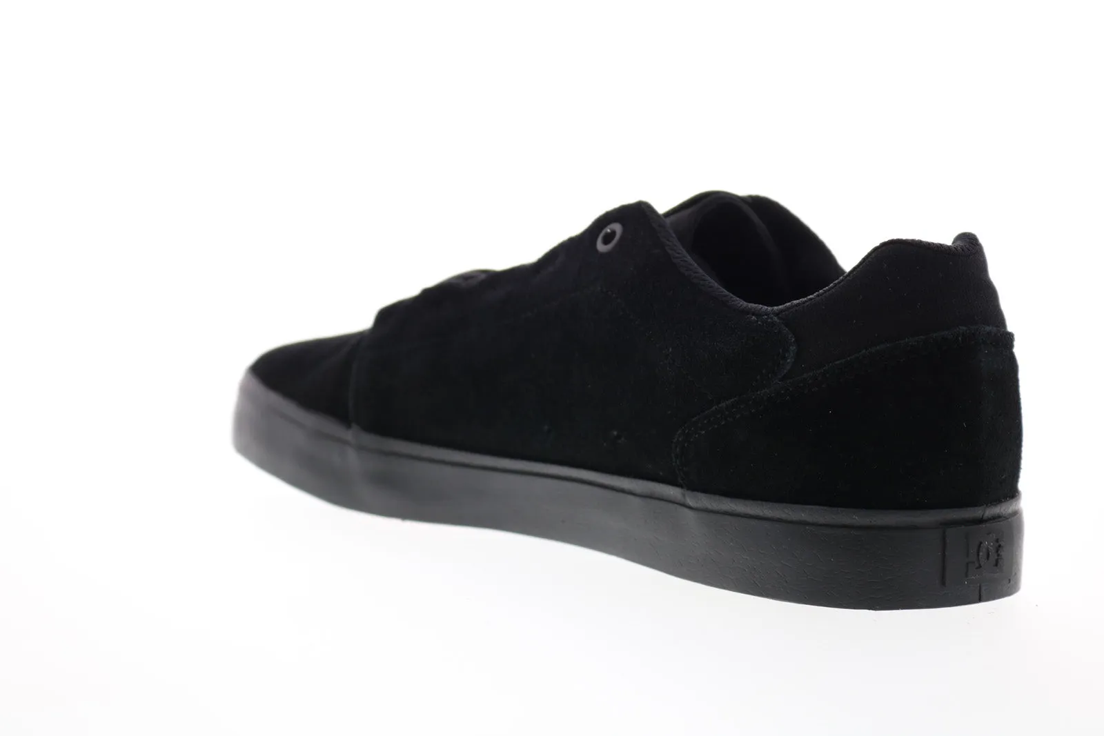 DC Hyde Evan ADYS300584 Men's Black Suede Lace-Up Skate Sneakers - Shop Now