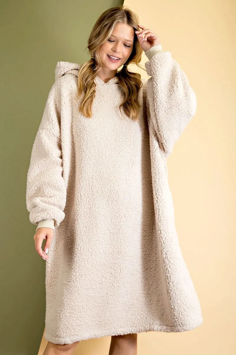 Double-Sided Faux Fur Teddy Dress