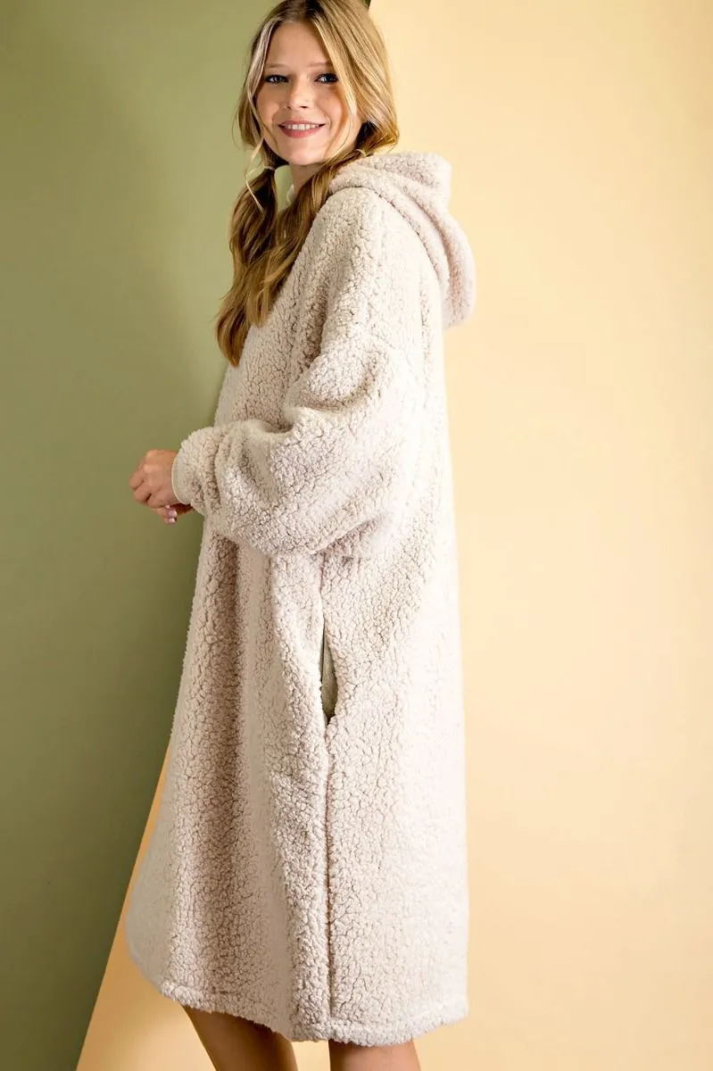 Double-Sided Faux Fur Teddy Dress